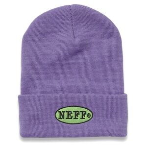 Neff Truckstop Cuff Beanie - NWT Adult One Size Purple / Multi - #44668-E4
